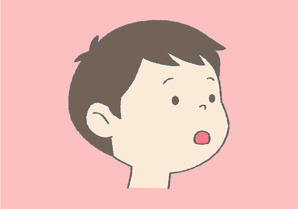 お口ぽかん