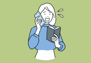 電話をする女性